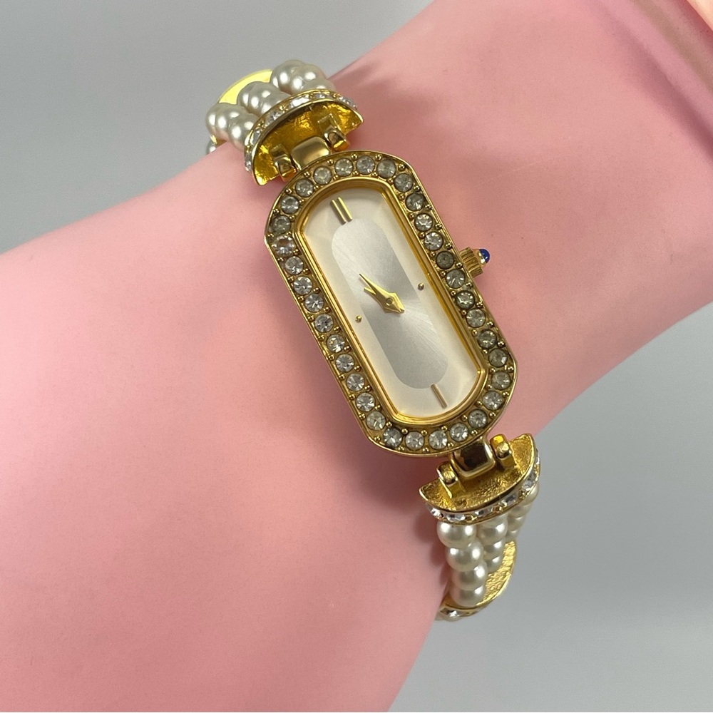 Vintage 1993 ELIZABETH TAYLOR by AVON Evening Star Gold Pearl Women’s